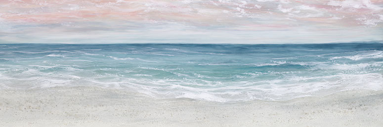 Sunset Beach Acrylic Painting Print On Wrapped Canvas Reviews