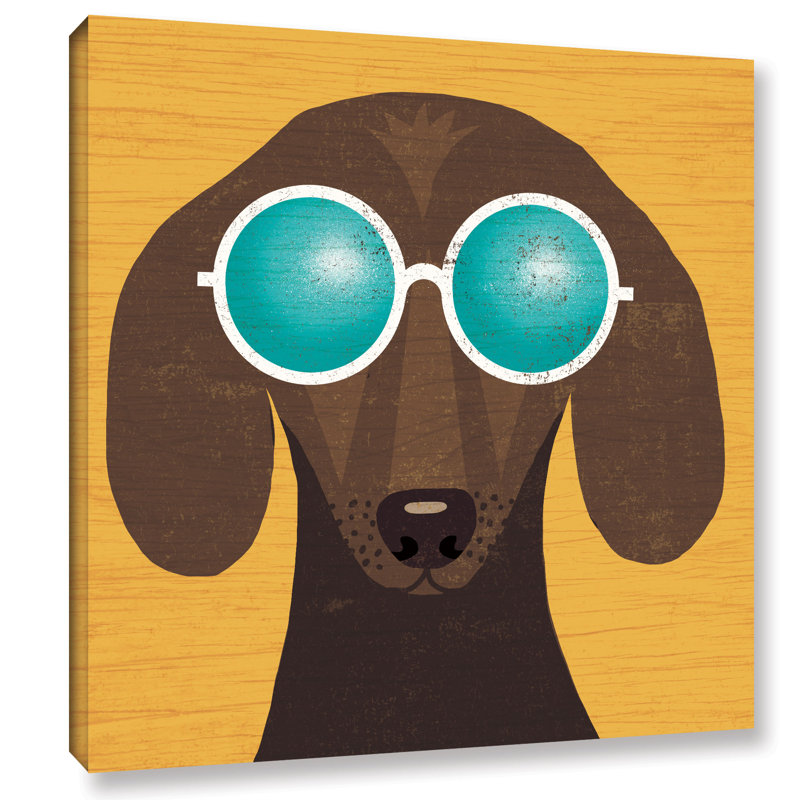 Latitude Run Beach Bums Dachshund Graphic Art Print On Canvas