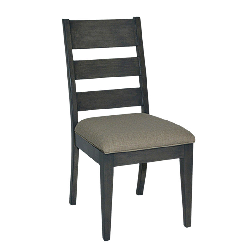 Gracie Oaks Casperson Solid Wood Ladder Back Side Chair in ...
