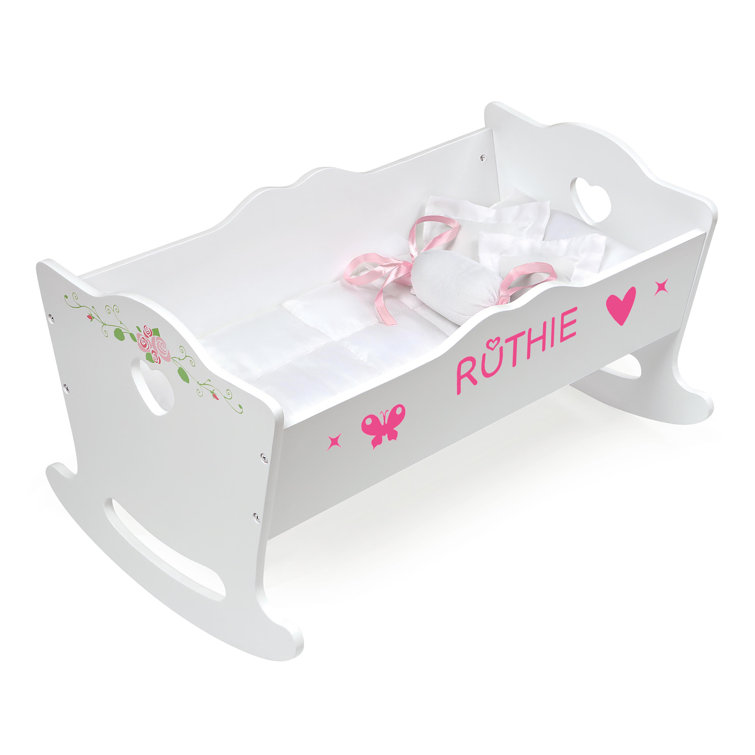 plastic doll cradle