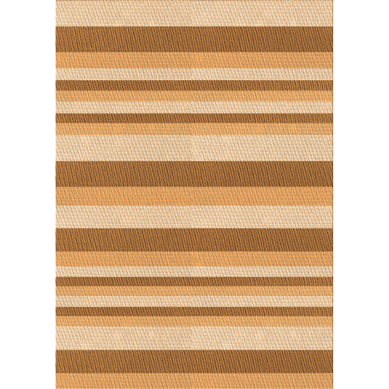 East Urban Home Montel Striped Wool Brown Beige Area Rug Wayfair