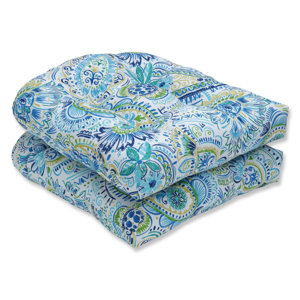 Gilford Baltic Wicker Outdoor Rocking Chair Cushion (Set of 2)