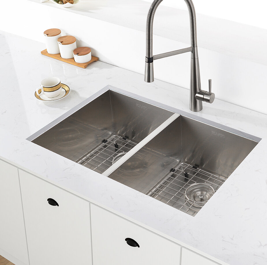 Nesta 30 L X 19 W Double Basin Undermount Kitchen Sink