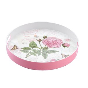 Rose Round Serving Tray