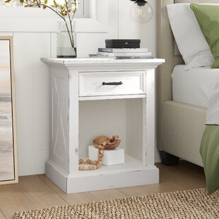 off white rustic nightstands