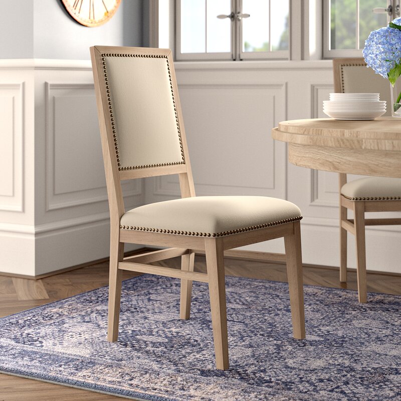 Three Posts Derwent Wood Frame Upholstered Dining Chair ...