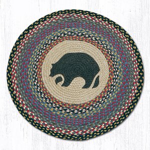 Black Bear Printed Area Rug