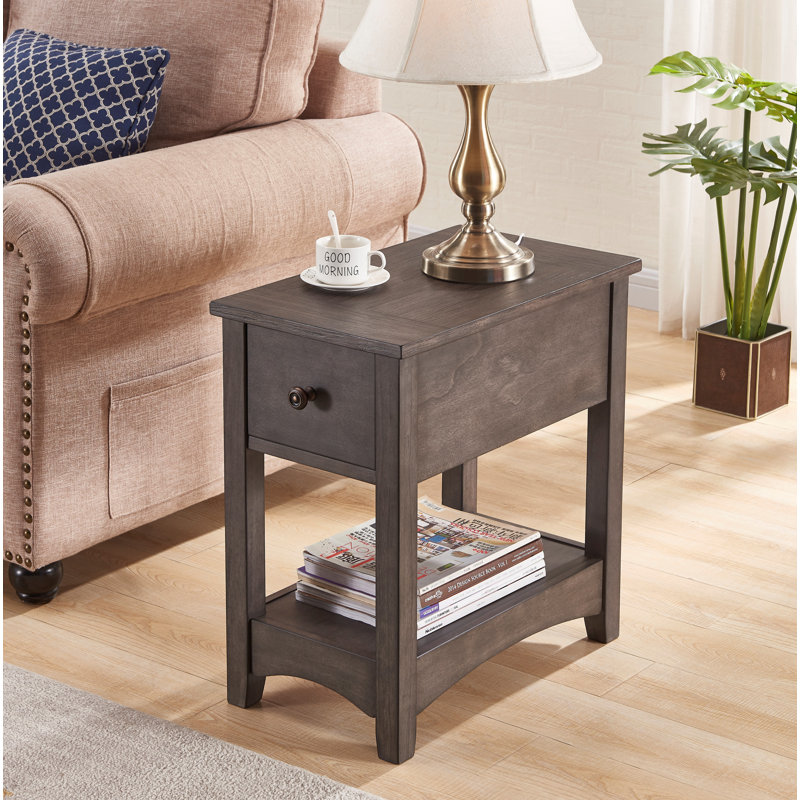 Canora Grey Salas End Table With Storage Reviews Wayfair