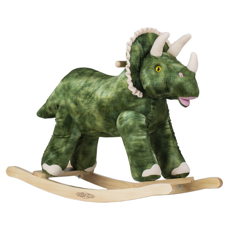 triceratops rocking horse