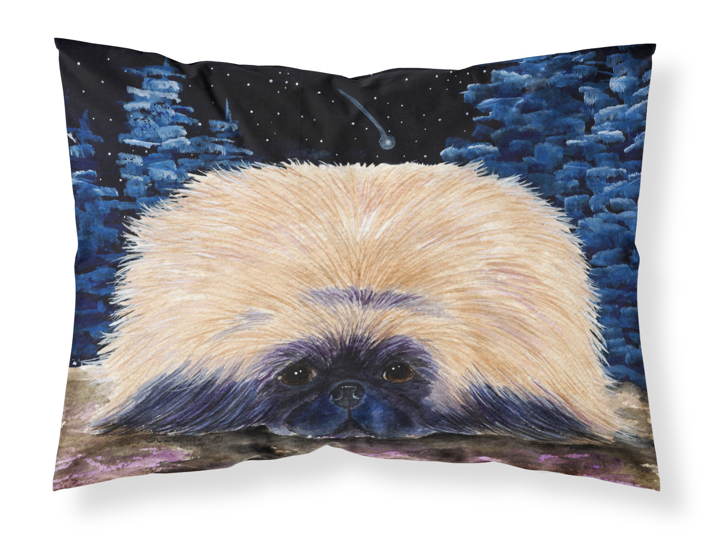 East Urban Home Starry Night Pekingese Moisture Wicking Pillowcase Wayfair