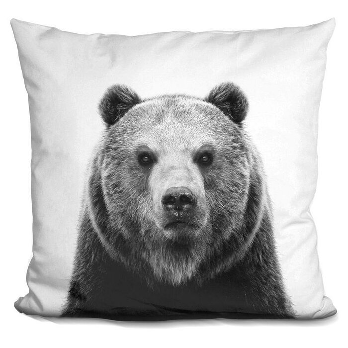 Wrought Studio Hofer Bear Throw Pillow Wayfair