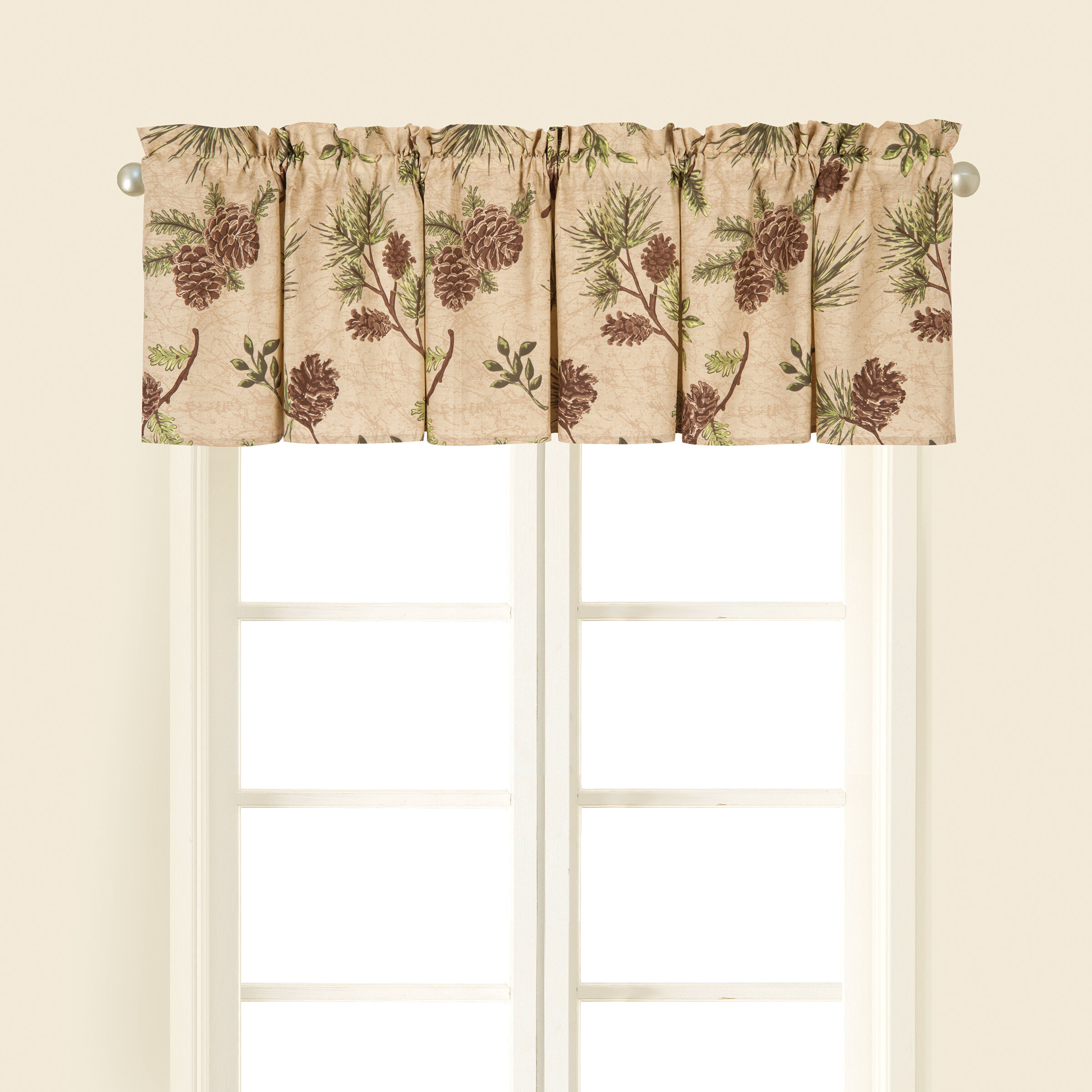 Details about   New Mary Jane's Farm Watercolor Floral Valance Window Treatment Green Farmhouse 