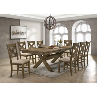 9 Piece Dining Sets You Ll Love Wayfair Poe 9 Piece Extendable Dining Set