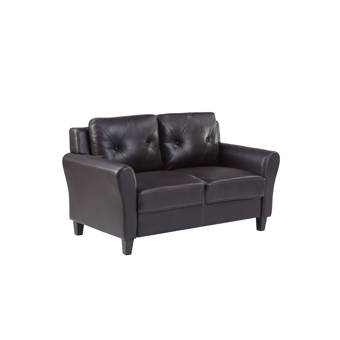 Red Barrel Studio Alejoa 65 Wide Faux Leather Pillow Top Arm Reclining Loveseat Reviews Wayfair