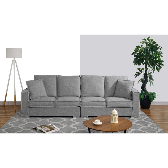Orren Ellis Hubert Modern Low Frame Sofa Wayfair Orren Ellis Hubert Modern Low Frame