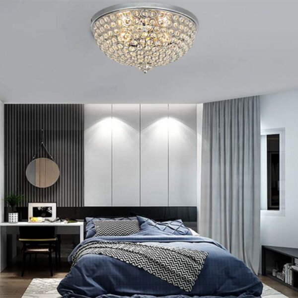 bedroom crystal ceiling lights