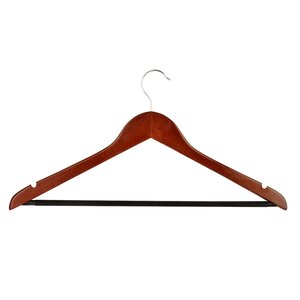 Wayfair Basics Non-Slip Wooden Hanger Set (Set of 24)
