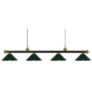 Go to store & view more images Red Barrel Studio Zephyr 4-Light Cone Metal Shade Pool Table Light