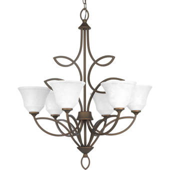 Rosdorf Park Bokara Hills 6 Light Candle Style Empire Chandelier Reviews Wayfair