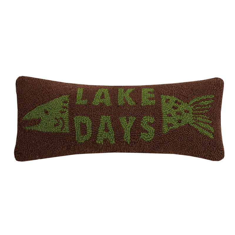 Millwood Pines Granillo Lake Days Wool Lumbar Pillow Wayfair