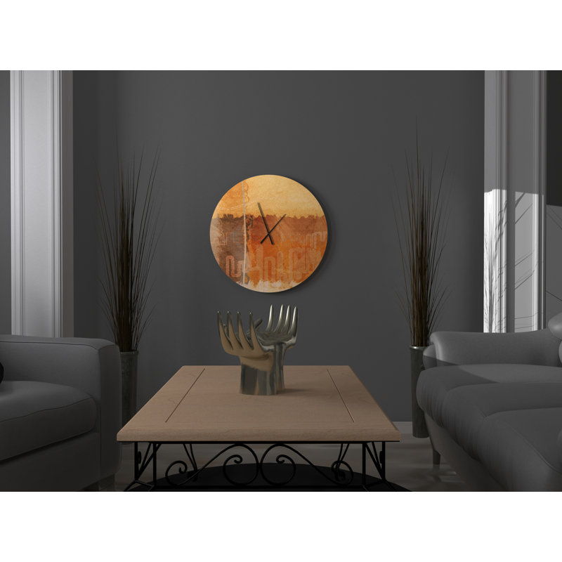 Ebern Designs Crucial Most Abstract Wall Clock Wayfair