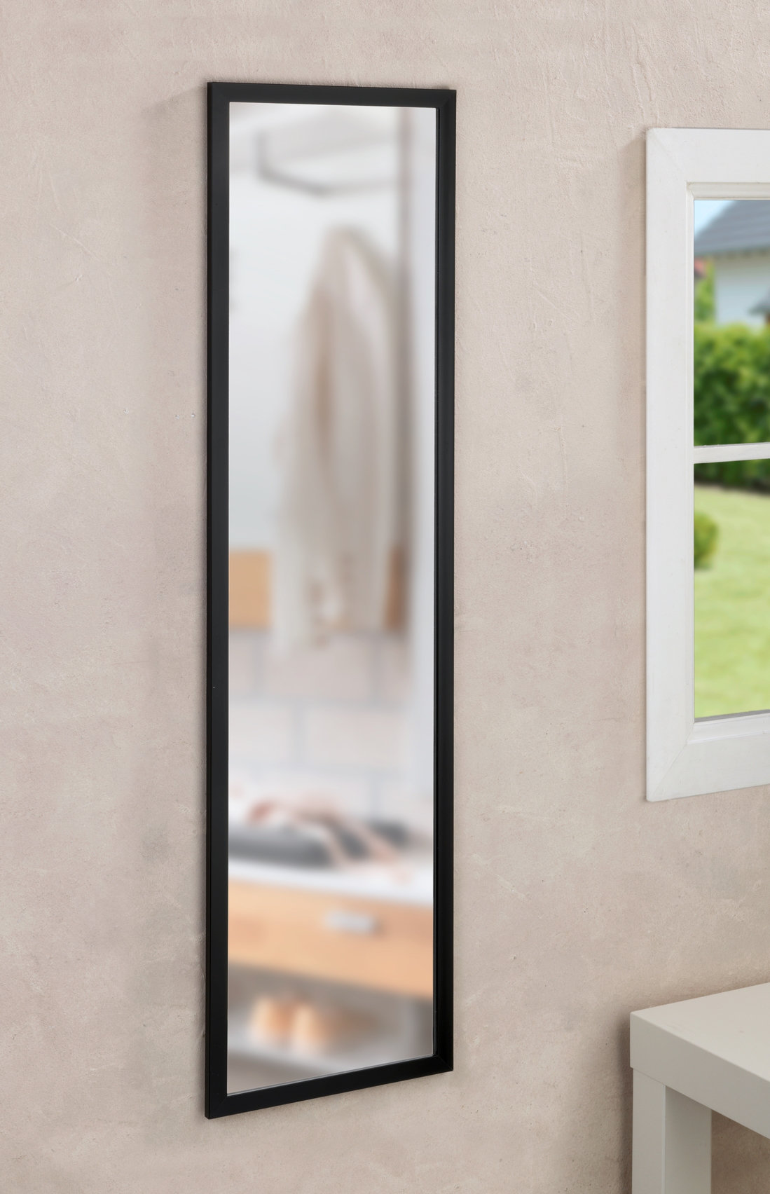 Wenko Loomis Plastic Framed Over The Door Full Length Mirror & Reviews