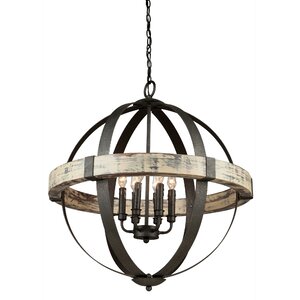 Pearl 6-Light Candle-Style Chandelier