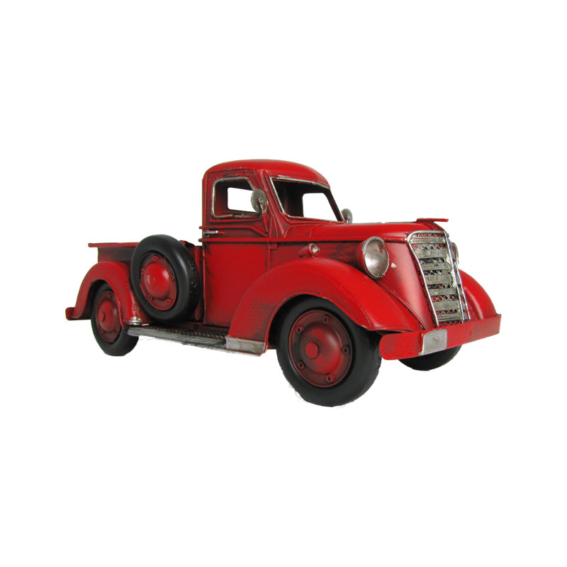 red metal vintage truck