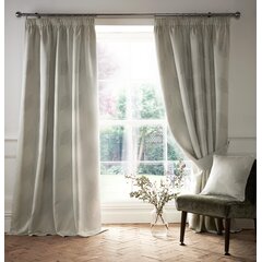 ASHLEY WILDE Ariana Delicate Leaf Design Ready Made Lined Curtains 2 Colours 