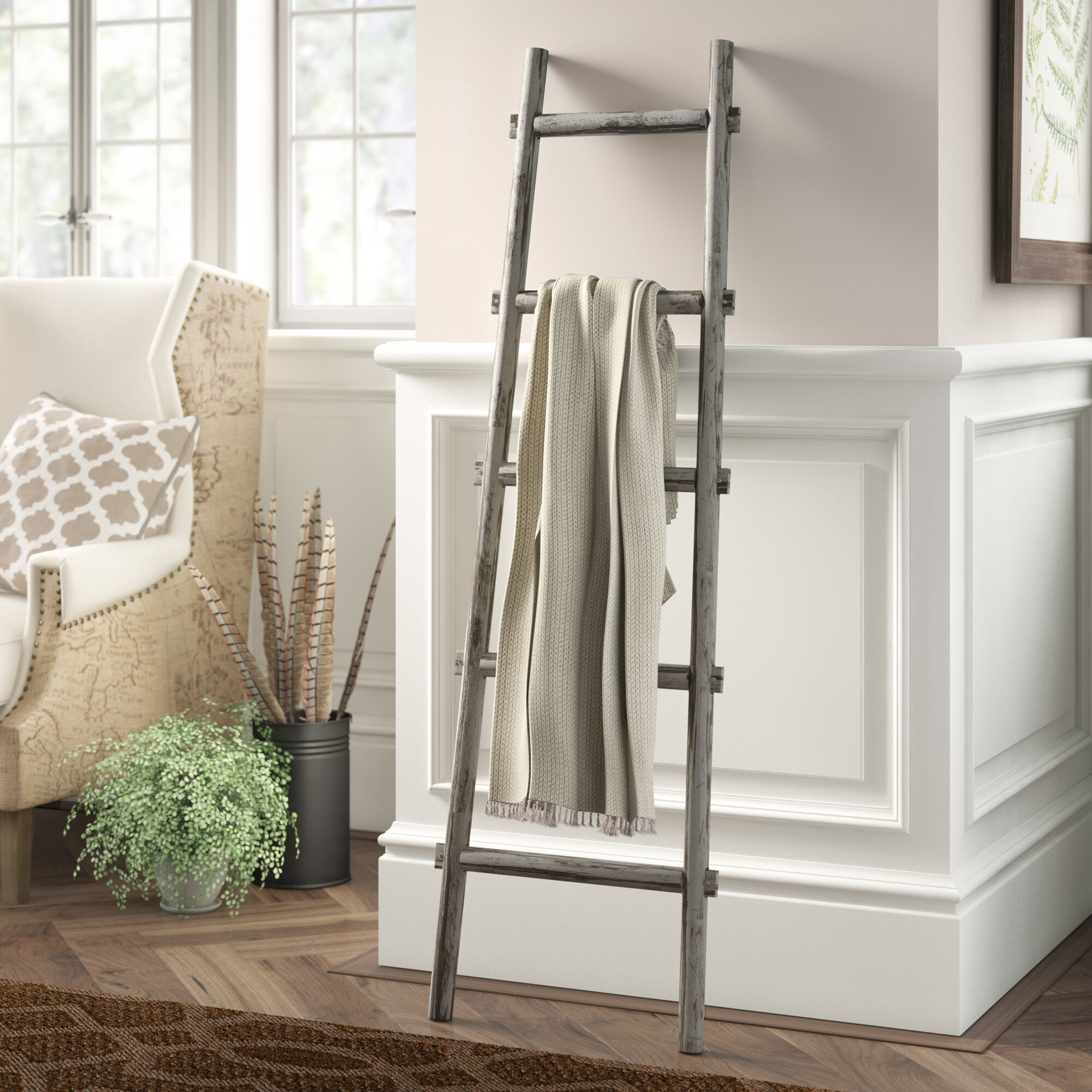 Wood Blanket Ladders Racks Youll Love In 2021 Wayfairca