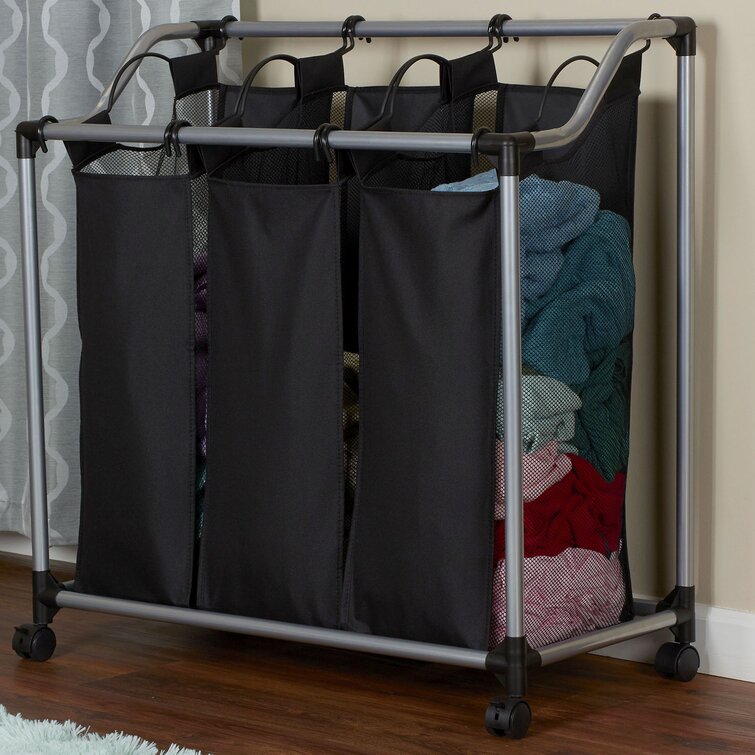 Rebrilliant Triple Laundry Sorter with Removable Liner & Reviews | Wayfair