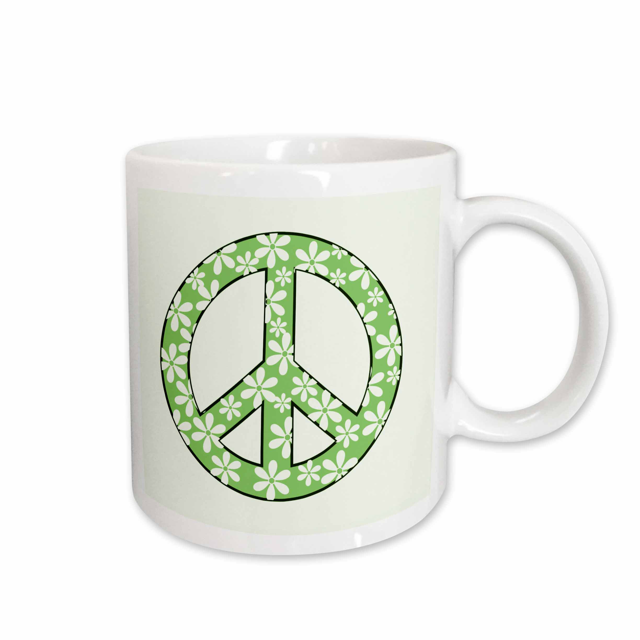 East Urban Home Daisy Peace Sign Coffee Mug Wayfair