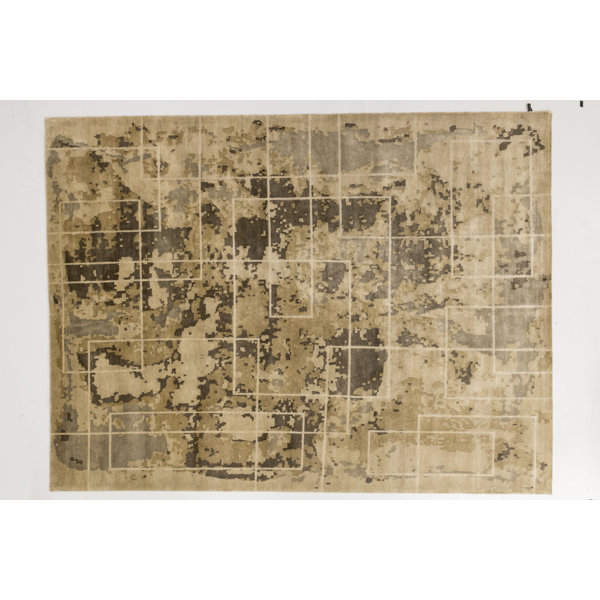 Solo Rugs Grit And Ground Abstract Hand Knotted Beige Rug Perigold