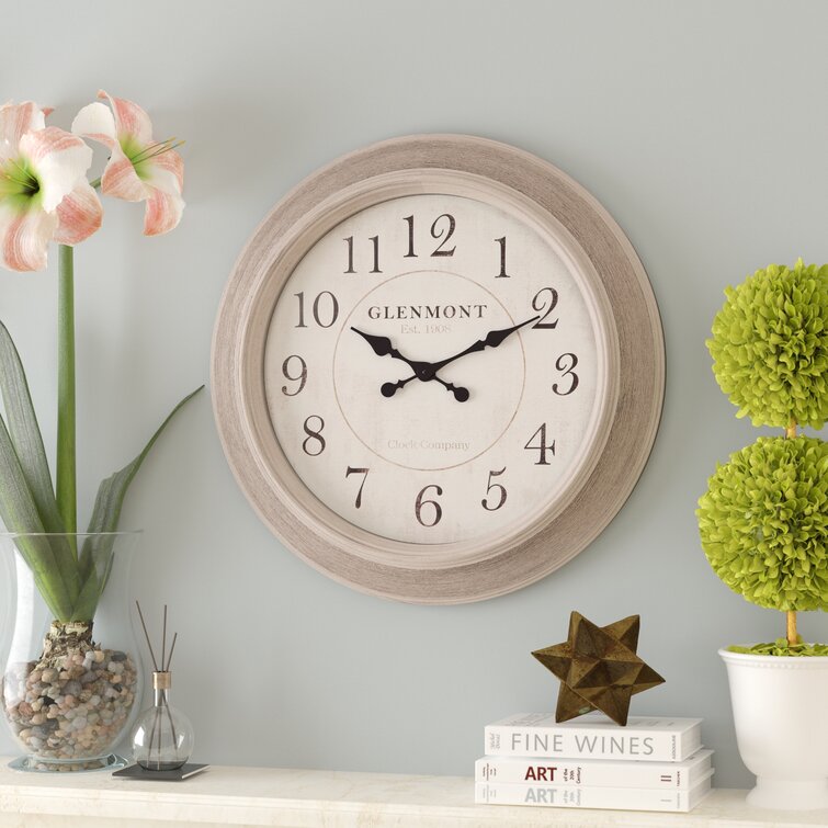 Andover Mills Oversized Hardesty 24 Wall Clock Reviews Wayfair Ca   Oversized Hardesty 24%22 Wall Clock 