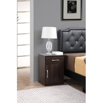 Brayden Studio Irondale 3 Drawer Nightstand Wayfair