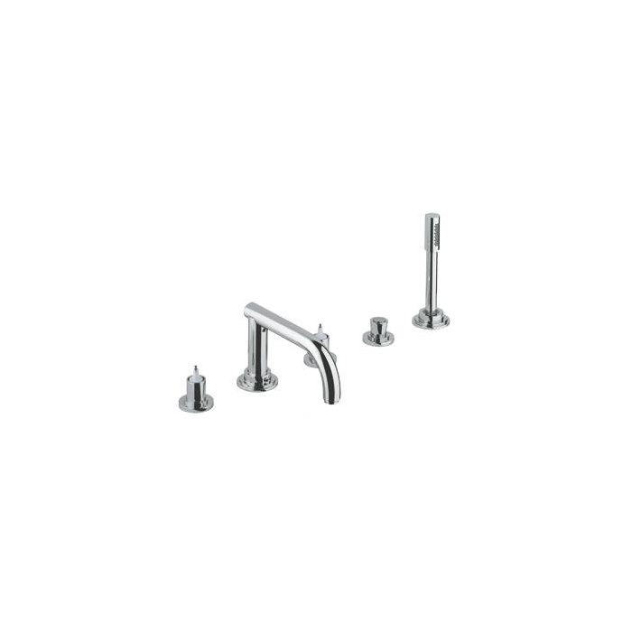 Grohe Atrio Roman Tub Shower Faucet With Rough In Valve Wayfair Ca