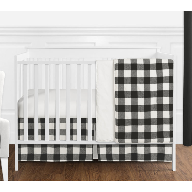 plaid crib bedding