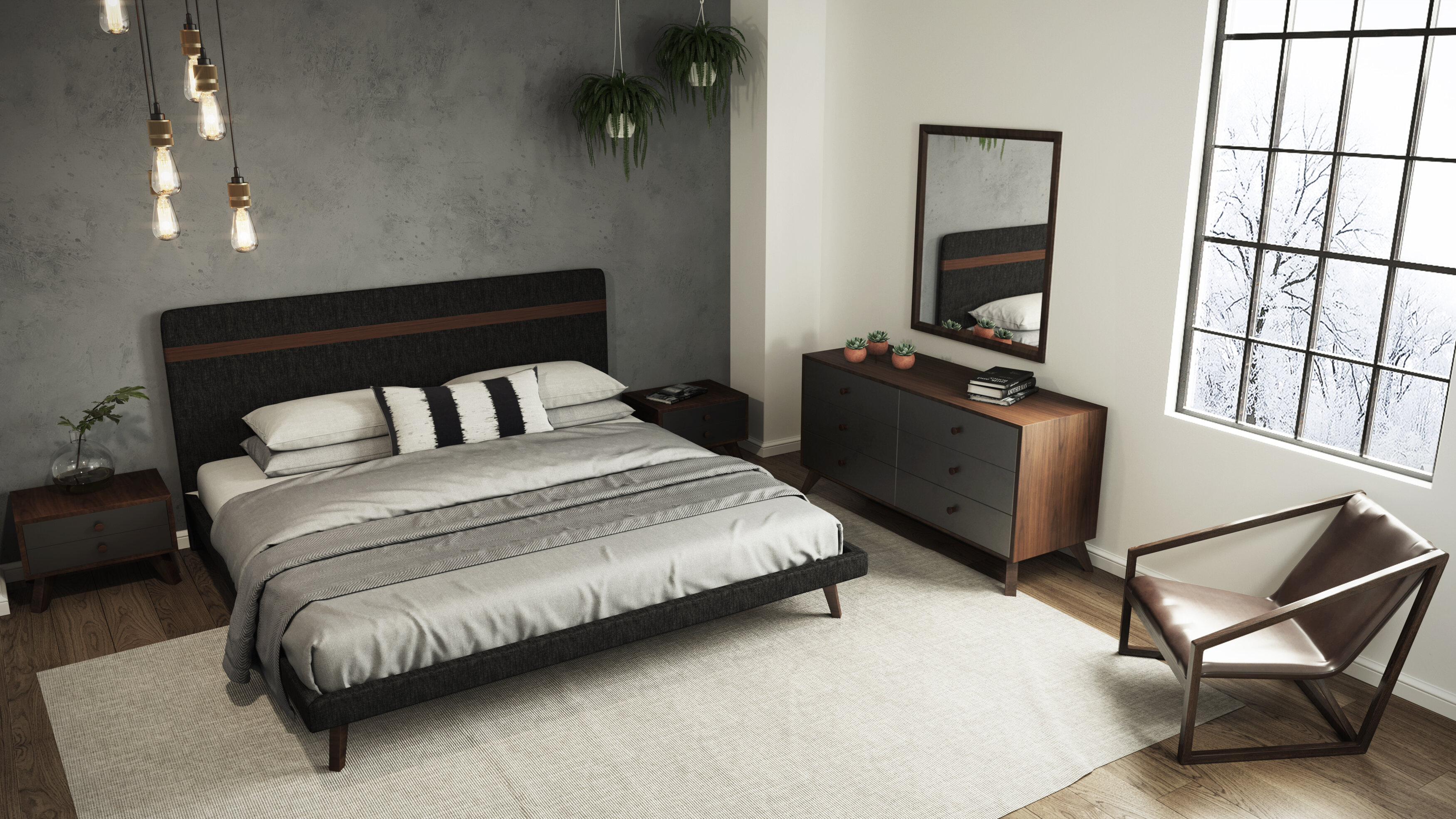 Lani Platform 5 Piece Bedroom Set