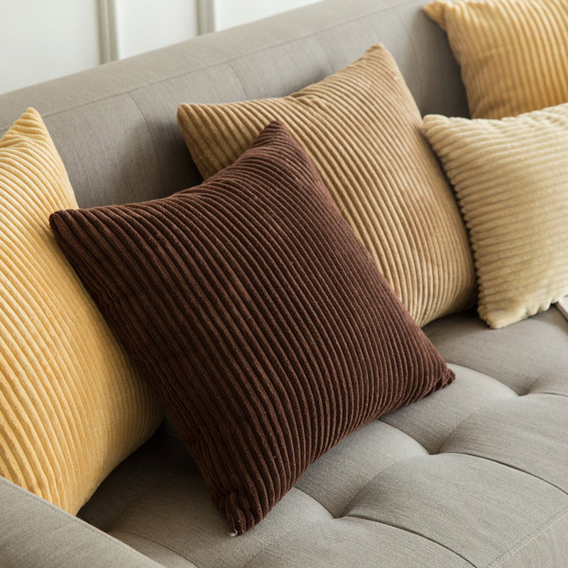 Winston Porter Stelly Corduroy Throw Pillow Reviews Wayfair