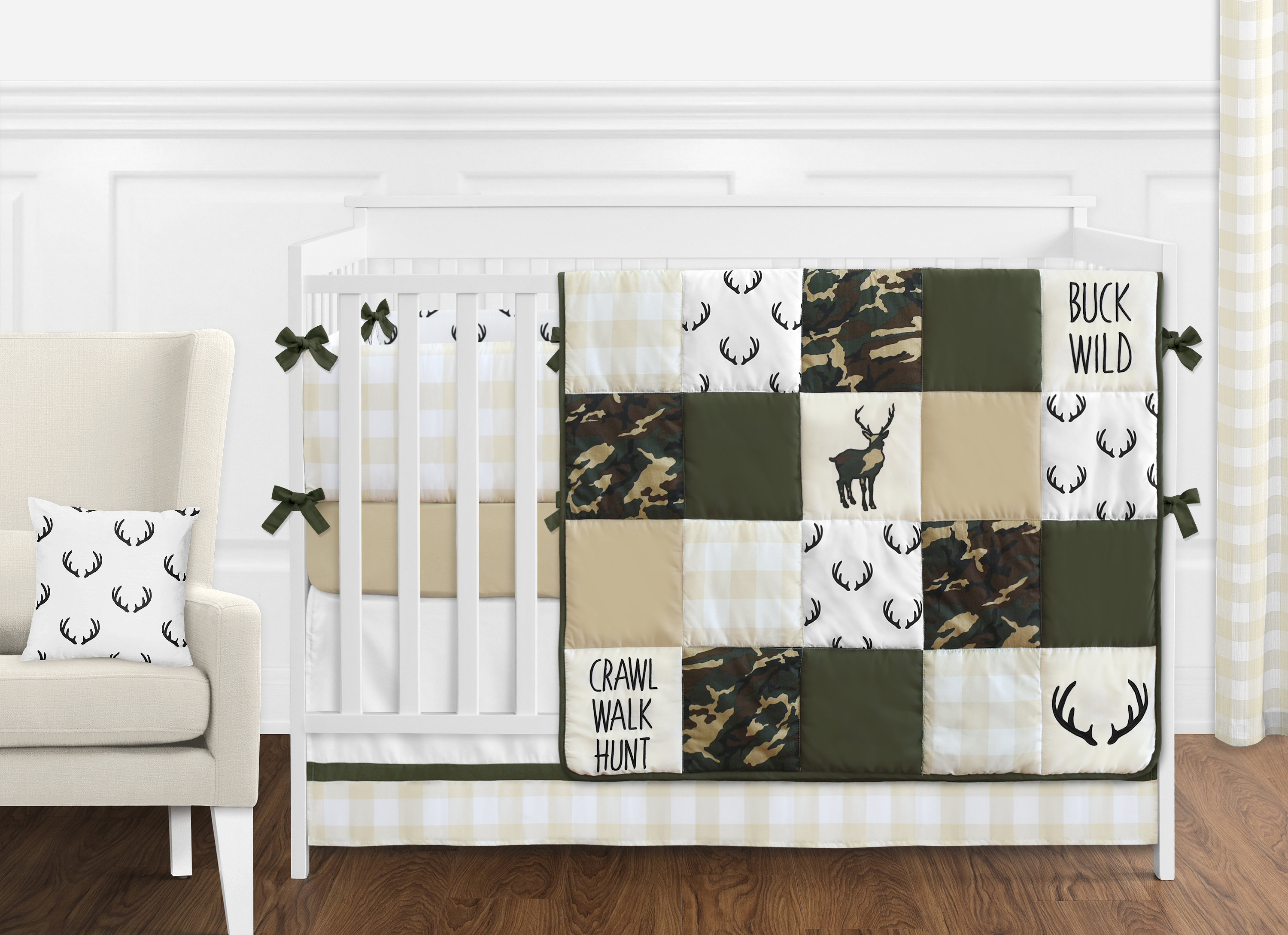 Sweet Jojo Designs Woodland Camo 9 Piece Crib Bedding Set Wayfair