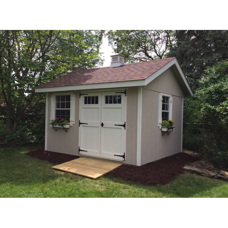 Alpine Structures Heritage 8 Ft W X 12 D Wooden Storage Shed X 12 Ft D Wooden Storage Shed