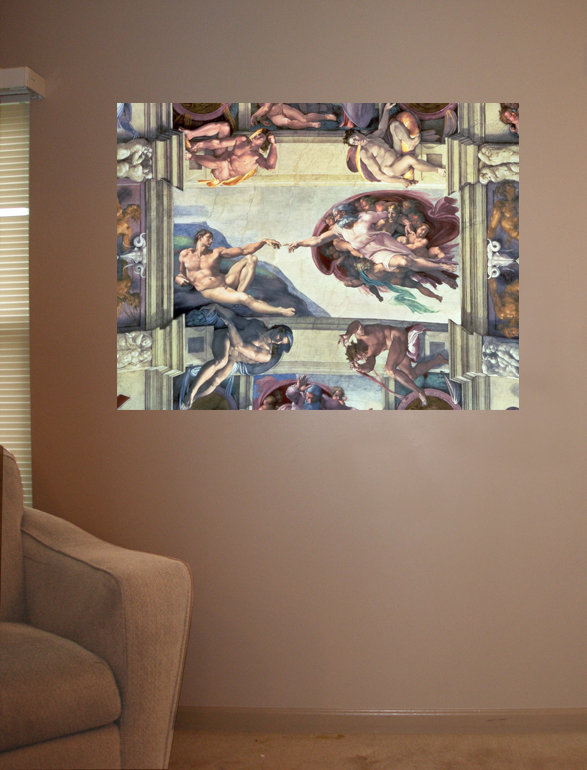 Wallhogs Michelangelo Creation Of Adam 1510 Poster Wall Mural