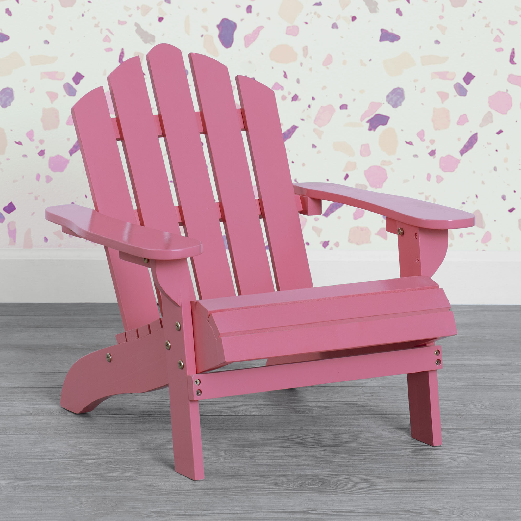 Delta Children Kids Wood Outdoor Adirondack Chair Reviews Wayfair