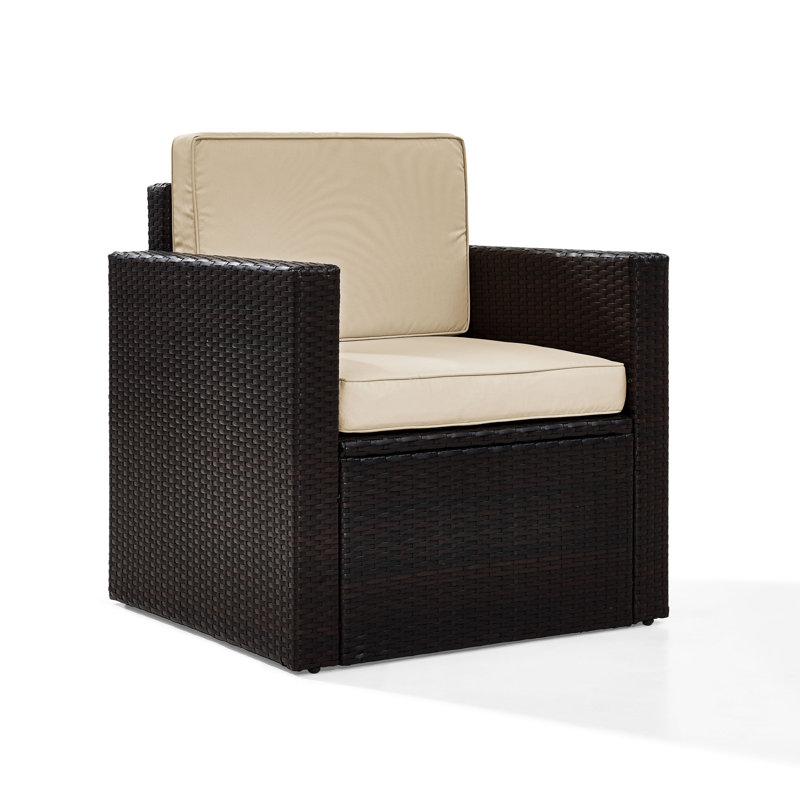 Belton Outdoor Wicker Deep Seating Patio Chair With Cushions Reviews Joss Main