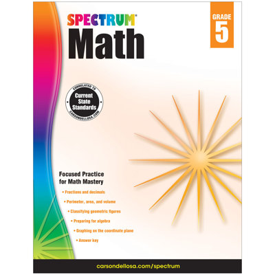 Spectrum Math Gr 5 Frank Schaffer PublicationsCarson Dellosa Publications