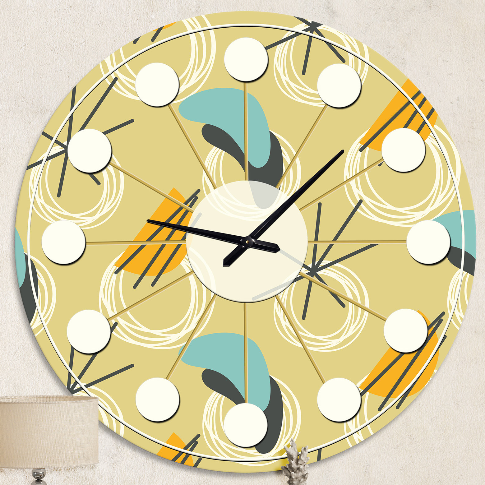 East Urban Home Retro Abstract Design II MidCentury Modern wall