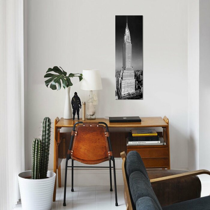 1930s 1940s Tall Narrow Vertical View Of Art Deco Style Chrysler Building Lexington Ave 42nd Street Manhattan New York City Usa Photographic Print