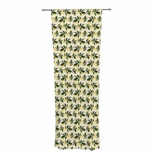 Pine Cone Curtain Rod Wayfair Mayacoa Studio Pine Cone Nature Fl Sheer Rod Pocket Curtain Panels Set Of 2