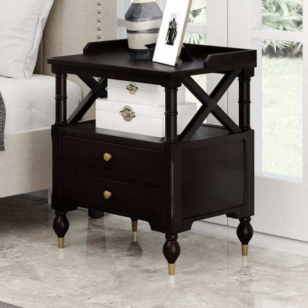 Made in america, this solid cherry nightstand can effortlessly transform a space, bringing artisanal quality into your home. dark cherry wood night stand