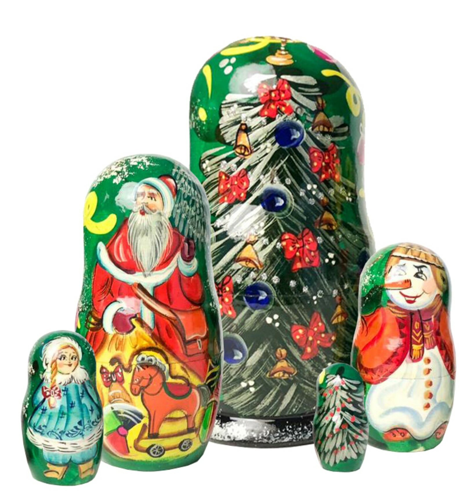 christmas russian nesting dolls